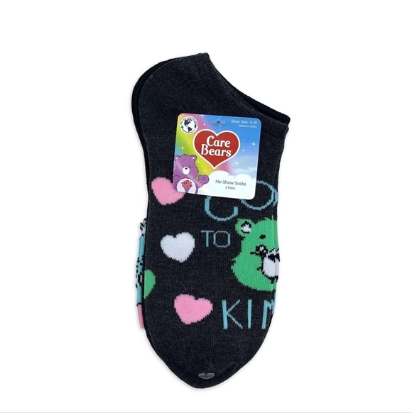 3-Pack of Care Bears Print No-Show Socks NWT - Picture 2 of 5